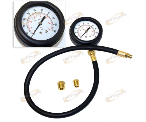 24" TU12 Pressure Meter Diesel Petrol Gas Engine Oil Pressure Tester